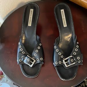 Manolo Blahnik black sandal
